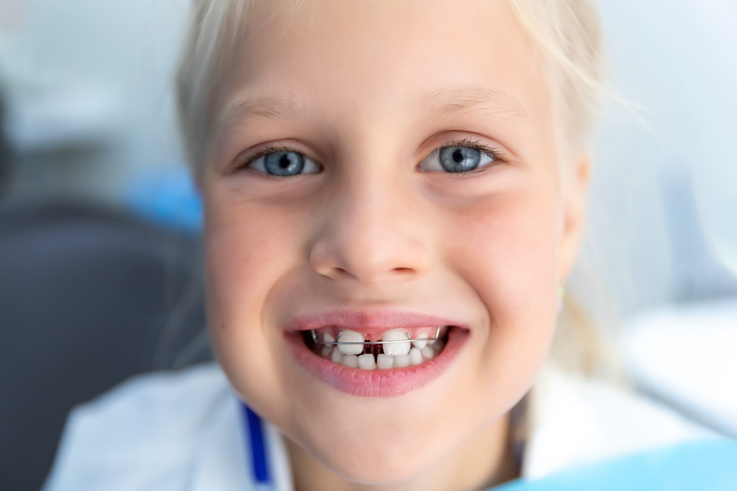 young girl smiling