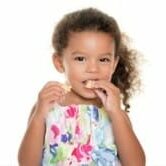 girl eating a cracker